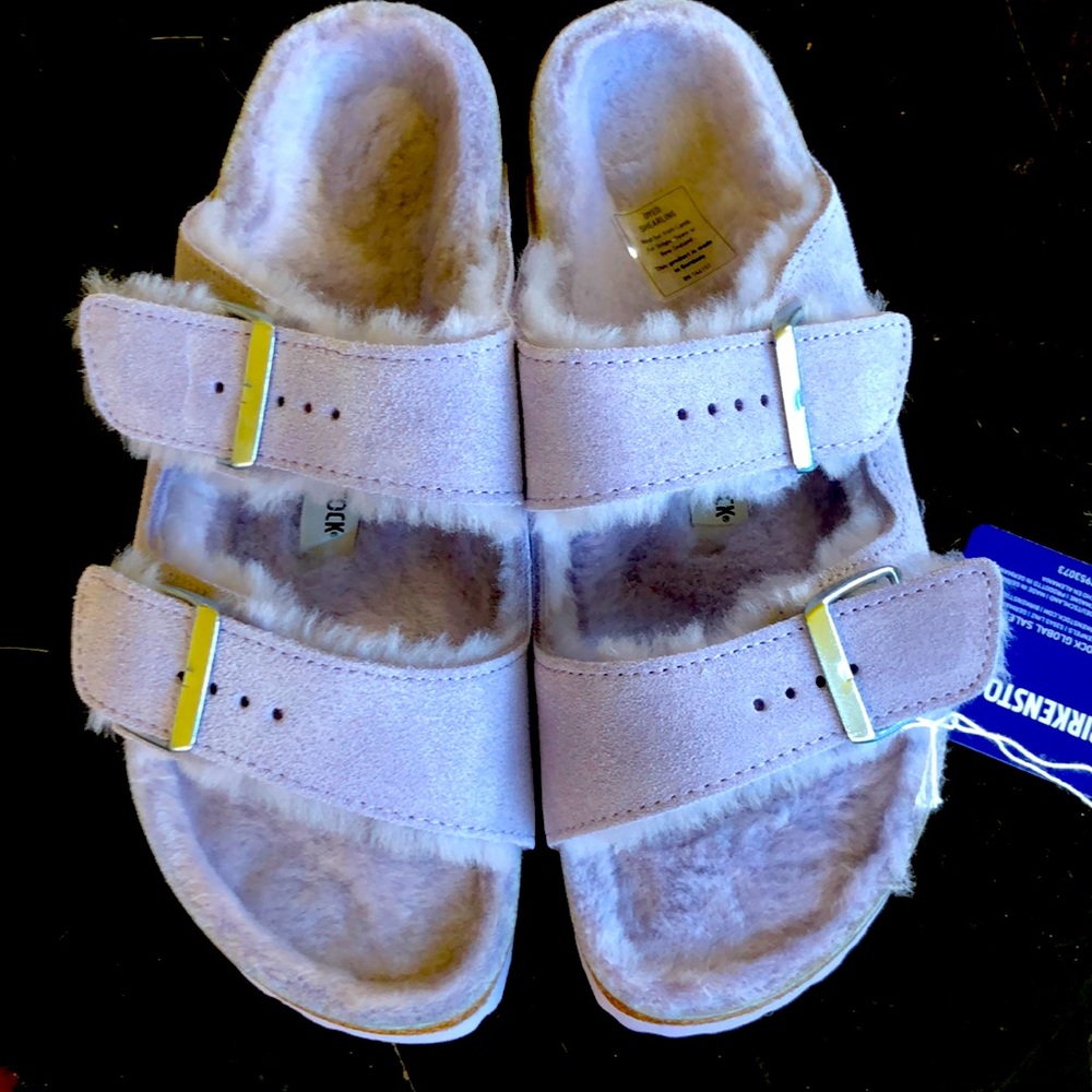 Birkenstock Arizona Shearling Purple Fog 40 N